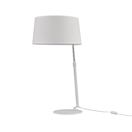 Настольная лампа цвет белый и хром / MOD613TL-01W