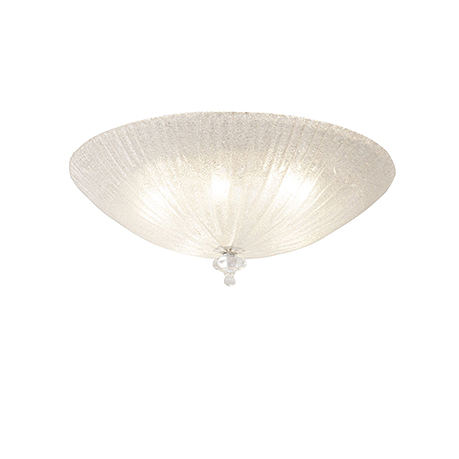 Ceiling & Wall Bonnet 5: Светильник-плафон белого цвета 50 см. (хром)