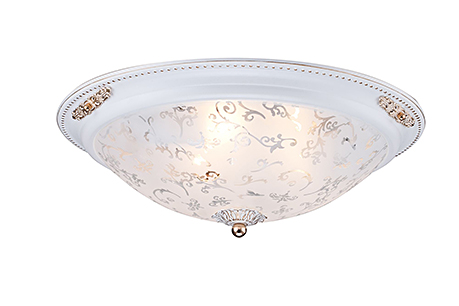 Ceiling & Wall Diametrik 3: Круглый светильник потолочный классика (цвет белый с золотом)