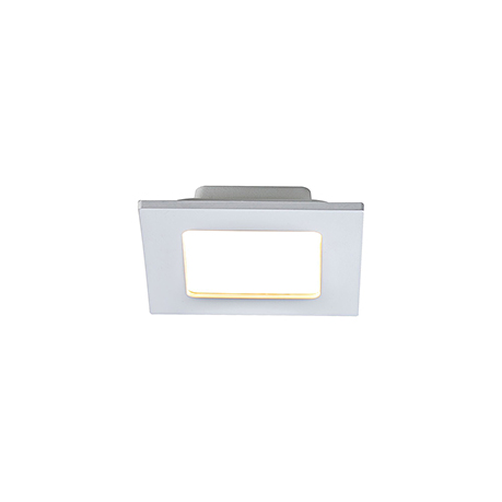 Влагозащищенный квадратный светодиодный встраиваемый светильник 15х15 см. (цвет белый)