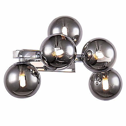 Modern Dallas 5: Настенный светильник с шарами (хром)