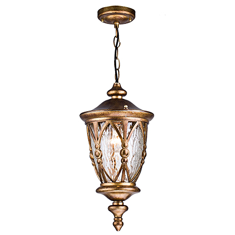 Уличный подвесной фонарь классический (античное золото)