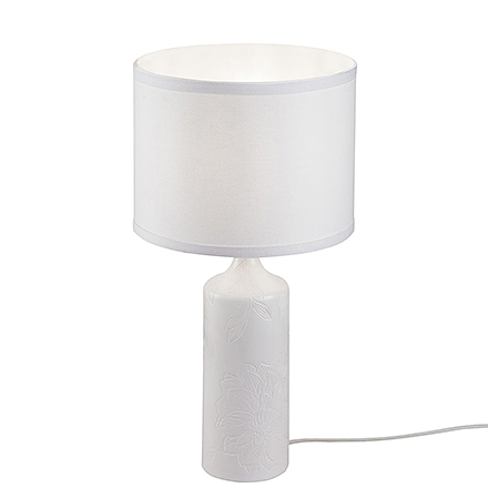 Настольная лампа цилиндр в стиле модерн (цвет белый)