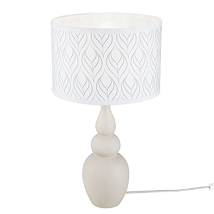 Лампа в стиле модерн на тумбочку (цвет белый)