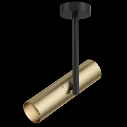 Потолочный светильник цвет черный с золотом / C020CL-01GB