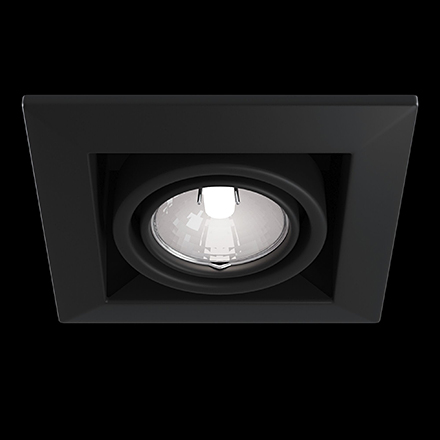 Встраиваемый светильник цвет черный / DL008-2-01-B