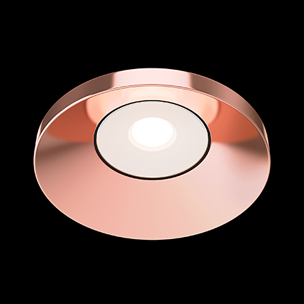 Встраиваемый светильник цвет розовое золото / DL040-L10RG4K