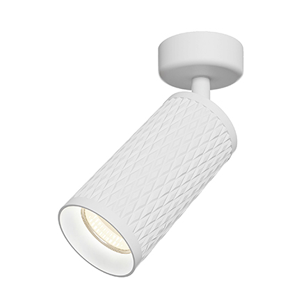 Поворотный накладной потолочный светильник (белый)