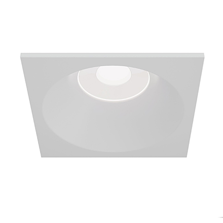 Встраиваемый квадратный влагозащищенный светильник (белый)