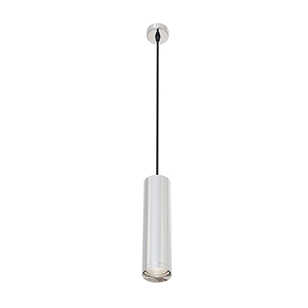 Подвесной светильник цилиндр (хром)