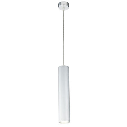 Подвесной светильник цилиндр (серебро)