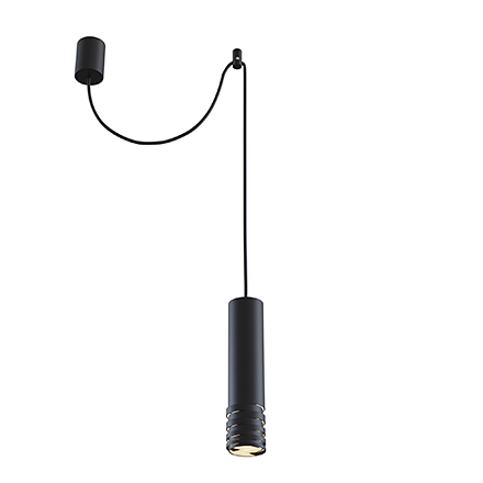 Kinzo 1: Подвесной светильник цилиндр (черный)