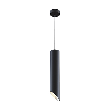 Vela 1: Подвесной светильник косой срез (черный)