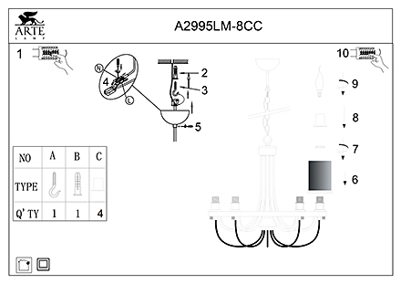 Инструкция / Схема для A2995LM-8CC
