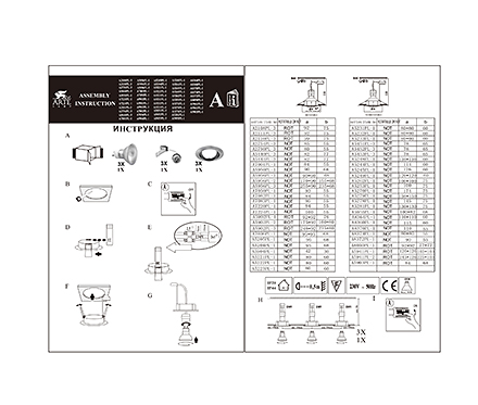 Инструкция / Схема для A5262PL-1WC