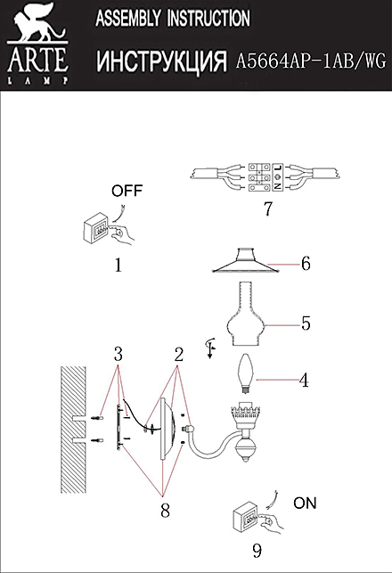 Инструкция / Схема для A5664AP-1AB