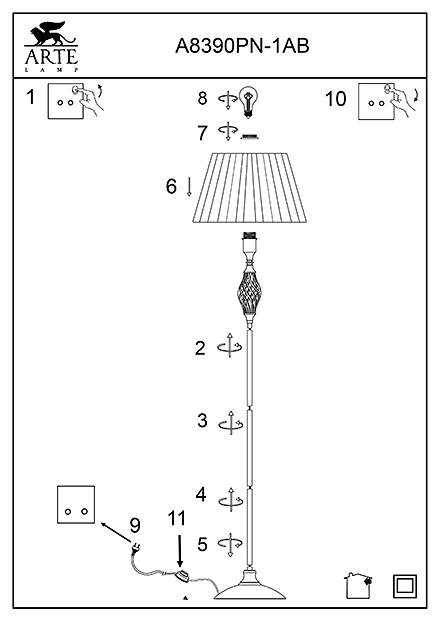 Инструкция / Схема для A8390PN-1AB