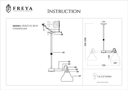 Инструкция / Схема для FR4171-PL-05-B