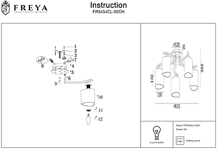 Инструкция / Схема для FR5454CL-05CH