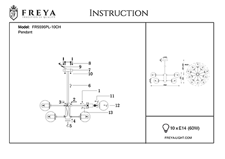 Инструкция / Схема для FR5596PL-10CH