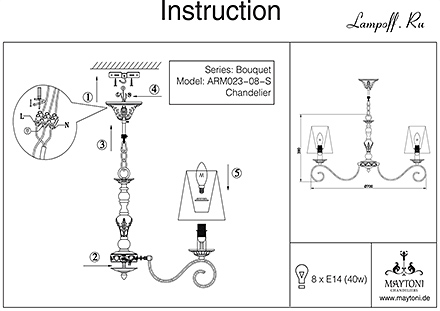 Инструкция / Схема для ARM023-08-S