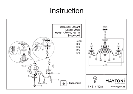 Инструкция / Схема для ARM400-07-W