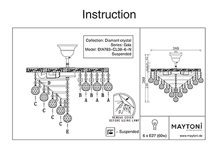 Инструкция / Схема для DIA783-CL38-6-N