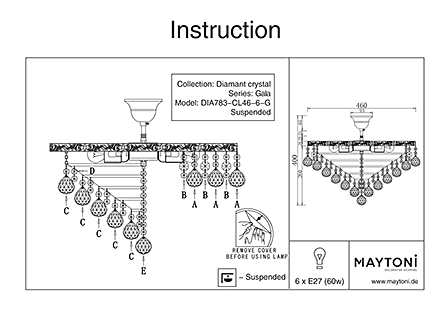 Инструкция / Схема для DIA783-CL46-6-G