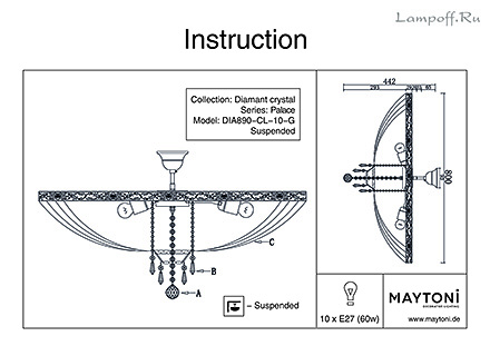 Инструкция / Схема для DIA890-CL-10-G