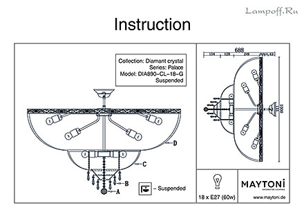 Инструкция / Схема для DIA890-CL-18-G