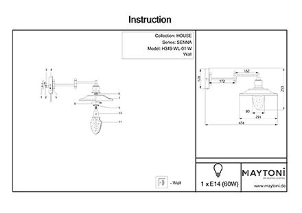 Инструкция / Схема для H349-WL-01-W