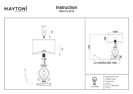 Инструкция / Схема для H631-TL-01-B