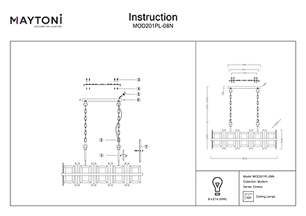Инструкция / Схема для MOD201PL-08N
