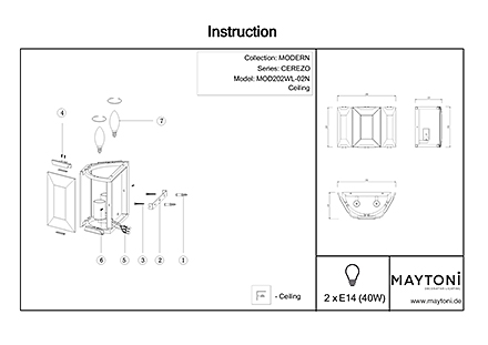 Инструкция / Схема для MOD202WL-02N