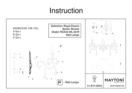 Инструкция / Схема для RC245-WL-02-R
