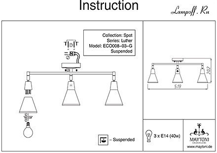Инструкция / Схема для SP008-CW-03-G