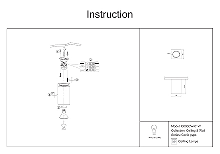 Инструкция / Схема для C005CW-01W