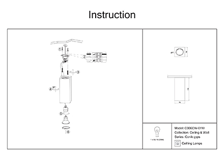 Инструкция / Схема для C006CW-01W