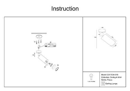 Инструкция / Схема для C017CW-01B