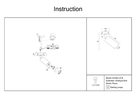 Инструкция / Схема для C018CL-01B