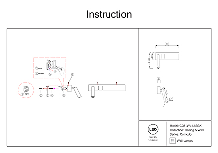 Инструкция / Схема для C031WL-L8B3K