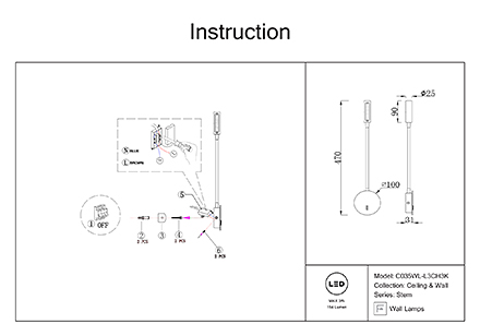 Инструкция / Схема для C035WL-L3CH3K