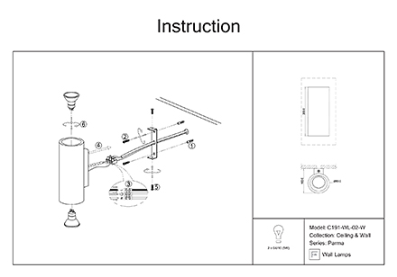 Инструкция / Схема для C191-WL-02-W