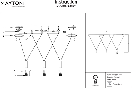 Инструкция / Схема для MOD035PL-03W