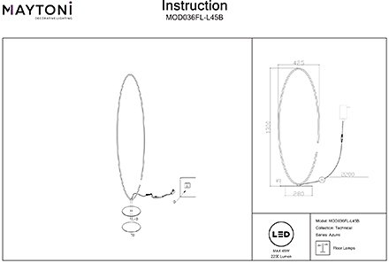 Инструкция / Схема для MOD036FL-L45B