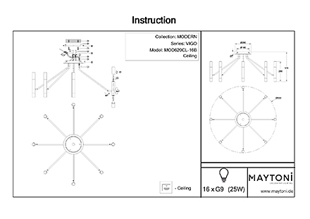 Инструкция / Схема для MOD620CL-16B