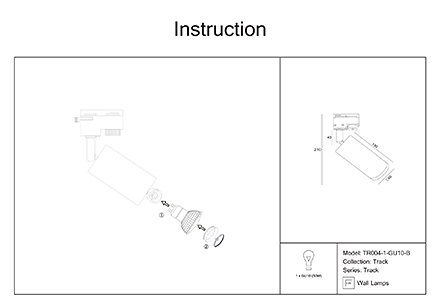 Инструкция / Схема для TR004-1-GU10-B