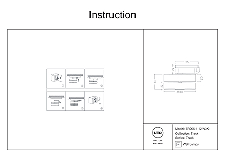 Инструкция / Схема для TR006-1-12W3K-B