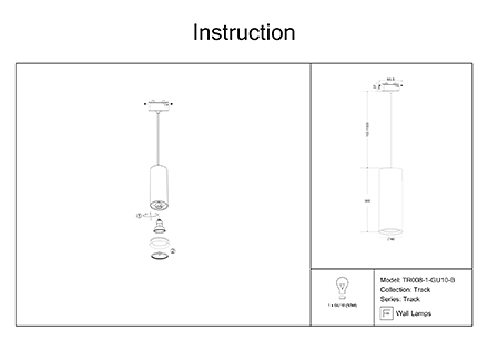 Инструкция / Схема для TR008-1-GU10-B