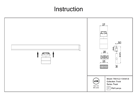 Инструкция / Схема для TR015-2-10W4K-B
